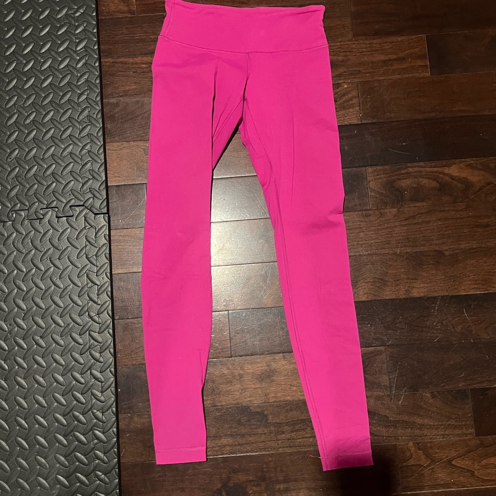Lululemon Wunder Under Style Leggings • Pink • Size 6